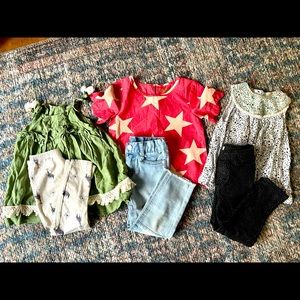 6 pc - LIKE NEW Stylish Mix Girls Lot - sz 4T
